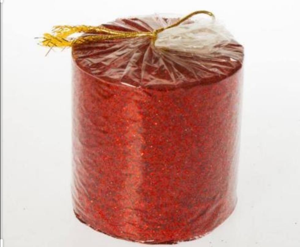 TAKOZ MUM SİMLİ KISA KIRMIZI  6hX6.5 CM