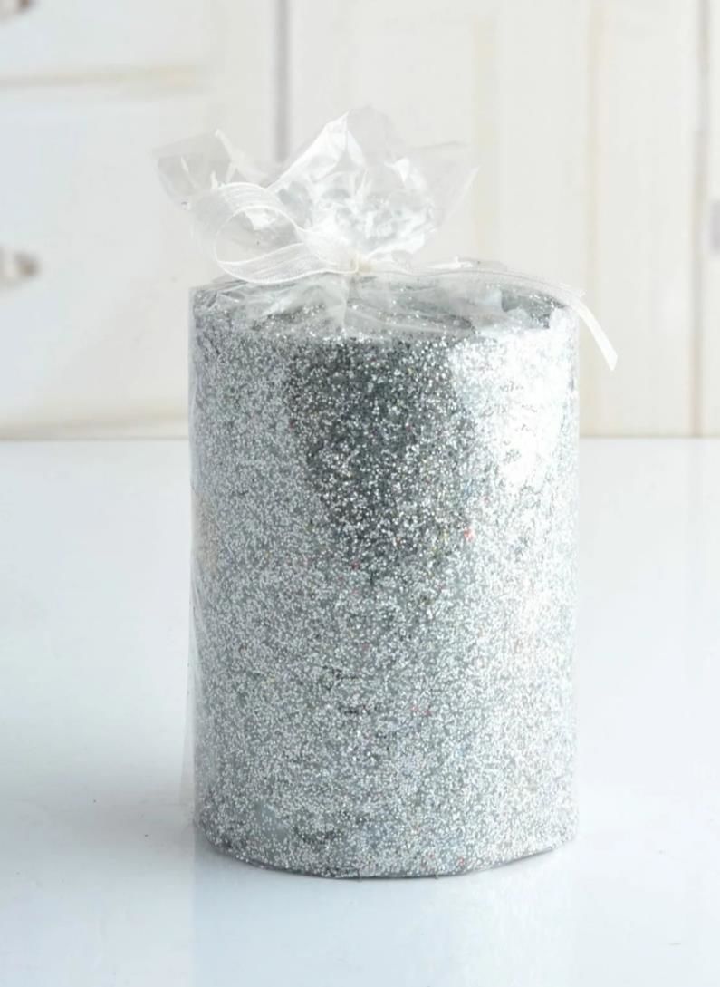TAKOZ MUM SİMLİ UZUN GÜMÜŞ 9hX6.5 CM