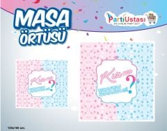 BASKILI MASA ÖRTÜSÜ CİNSİYET KIZ ERKEK