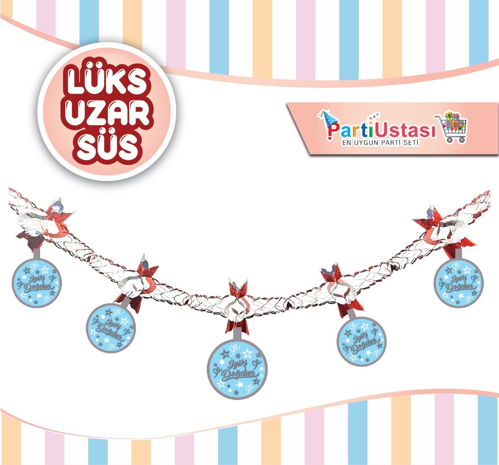 LÜKS UZAR SÜS İYİ Kİ DOĞDUN MAVİ