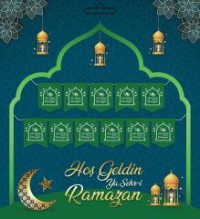 YAZI ZARF BANNER RAMAZAN YEŞİL