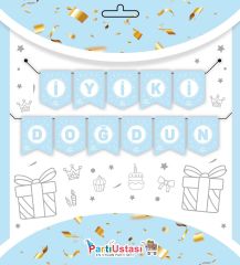 YAZI ZARF BANNER SOFT MAVİ