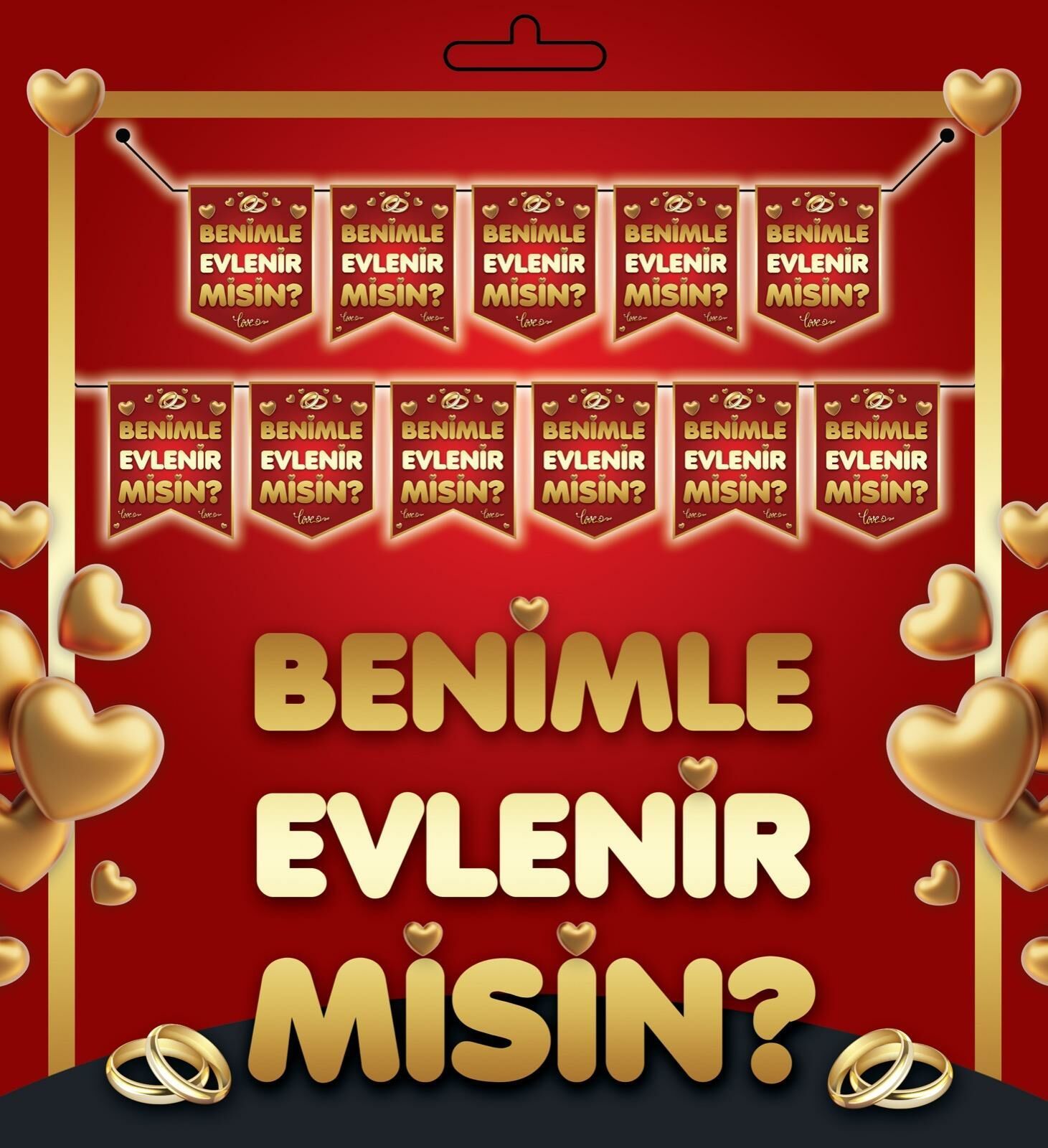 YAZI ZARF BANNER BENİMLE EVLENİRMİSİN