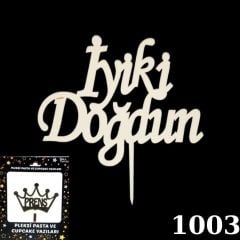 PASTA YAZISI PLEKSİ İ.DOĞDUN EL YAZISI ALTIN
