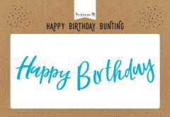 KOREOGRAFİ HAPPY BİRTHDAY BANNER MAVİ