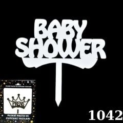 PASTA YAZISI PLEKSİ BABY SHOWER GÜMÜŞ