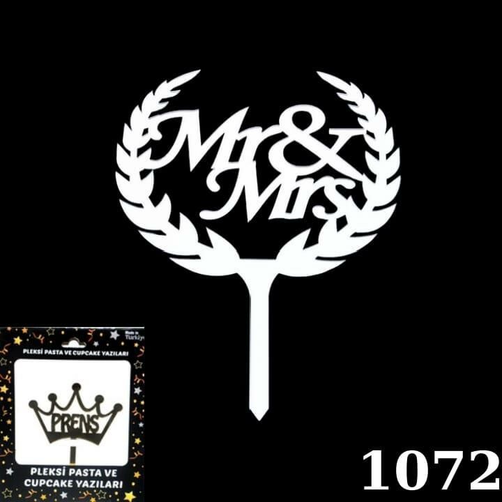 PASTA YAZISI PLEKSİ MR&MRS GÜMÜŞ