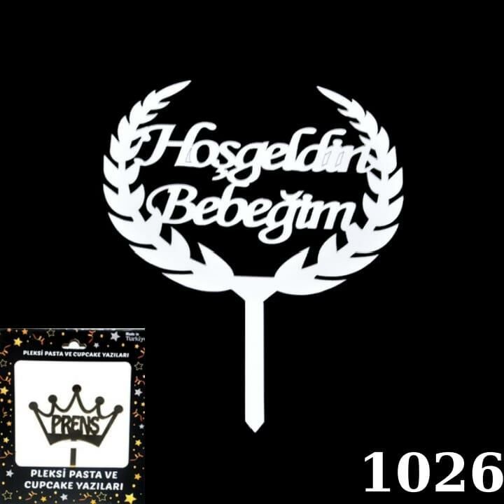 PASTA YAZISI PLEKSİ H.BEBEĞİM GÜMÜŞ