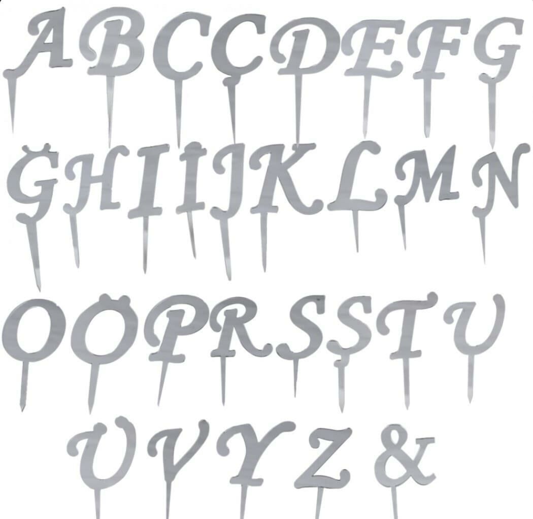 PLEKSİ 8 CM HARF GÜMÜŞ NO:Ş