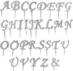 PLEKSİ 8 CM HARF GÜMÜŞ NO:Ş