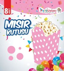 MISIR KUTUSU PEMBE PUAN 8 Lİ