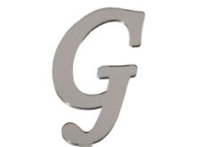 PLEKSİ 25 Lİ HARF GÜMÜŞ NO:G