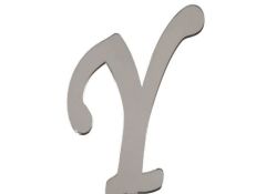 PLEKSİ 25 Lİ HARF GÜMÜŞ NO:Y