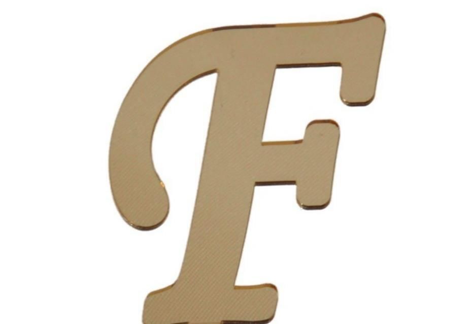 PLEKSİ 25 Lİ HARF ALTIN NO:F