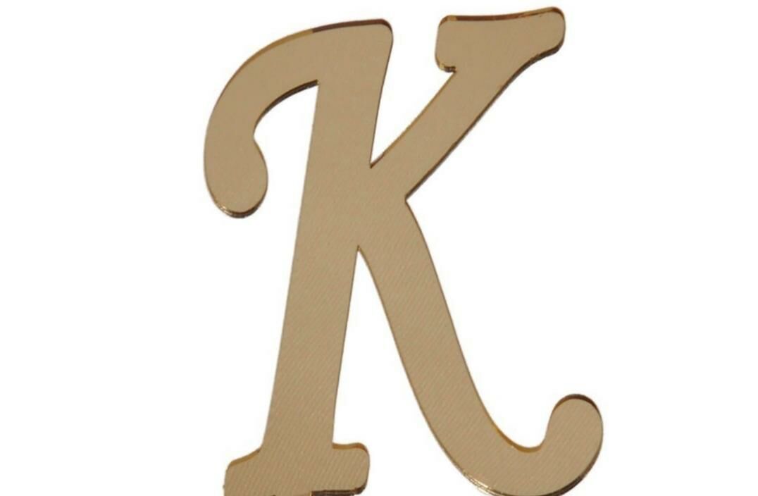 PLEKSİ 25 Lİ HARF ALTIN NO:K
