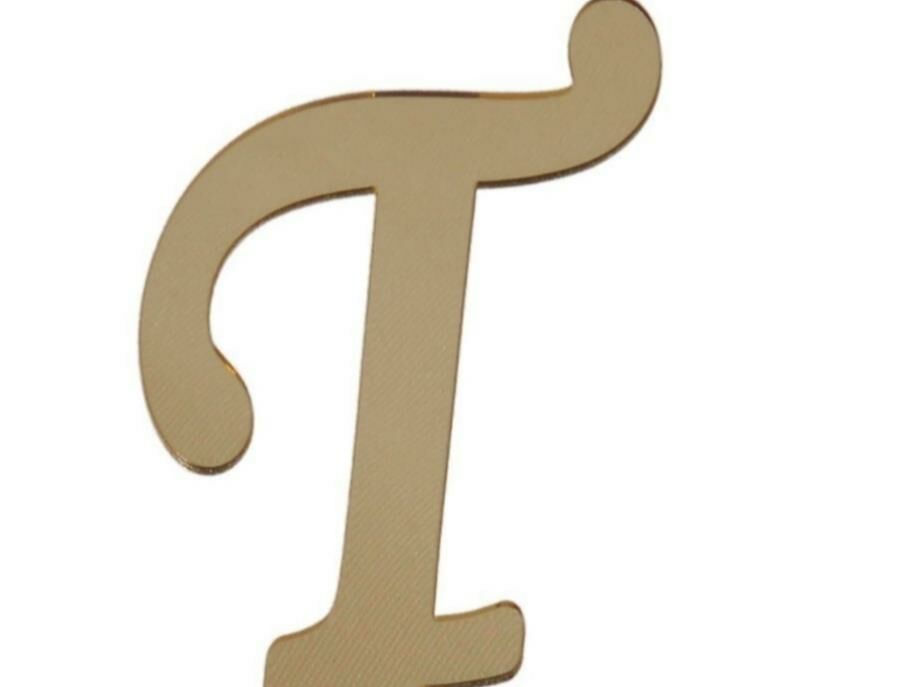 PLEKSİ 25 Lİ HARF ALTIN NO:T