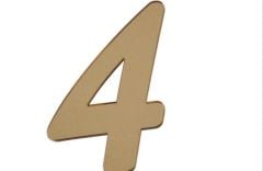 PLEKSİ 25 Lİ RAKAM ALTIN NO:4