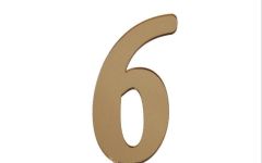 PLEKSİ 25 Lİ RAKAM ALTIN NO:6
