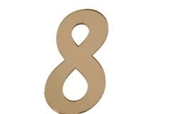 PLEKSİ 25 Lİ RAKAM ALTIN NO:8