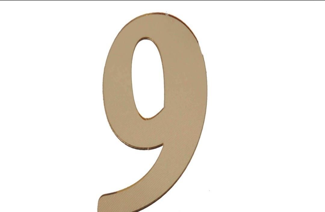 PLEKSİ 25 Lİ RAKAM ALTIN NO:9