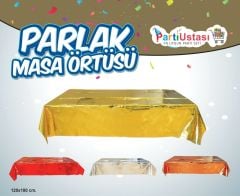 PARLAK MASA ÖRTÜSÜ KIRMIZI
