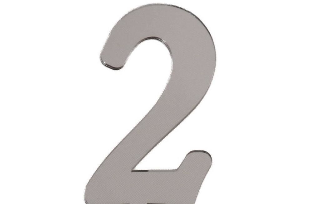 PLEKSİ 25 Lİ RAKAM GÜMÜŞ NO:2