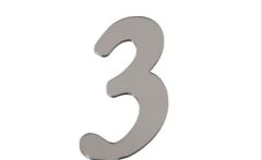 PLEKSİ 25 Lİ RAKAM GÜMÜŞ NO:3