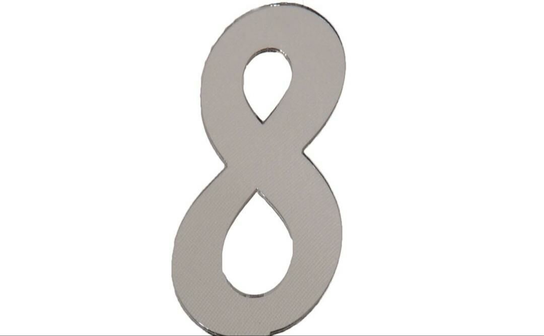 PLEKSİ 25 Lİ RAKAM GÜMÜŞ NO:8