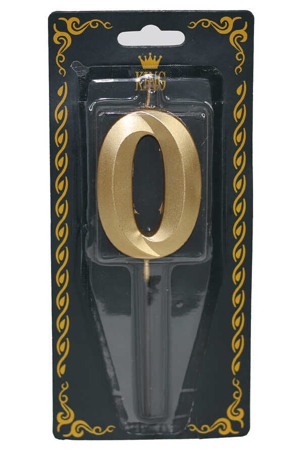 LÜKS RAKAM MUM GOLD 0