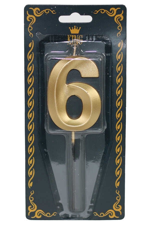 LÜKS RAKAM MUM GOLD 6