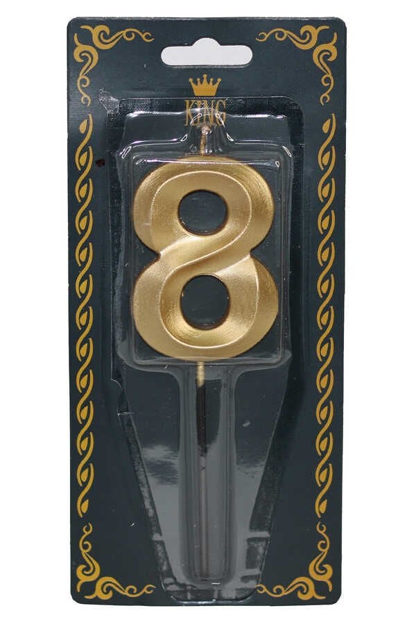 LÜKS RAKAM MUM GOLD 8