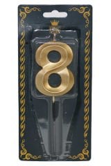 LÜKS RAKAM MUM GOLD 8