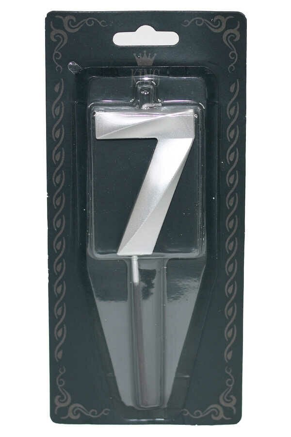 LÜKS RAKAM MUM SİLVER 7