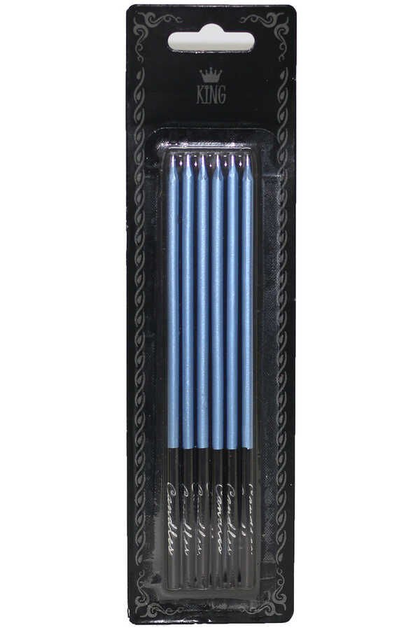 LÜKS MAVİ MUM 6LI 15CM