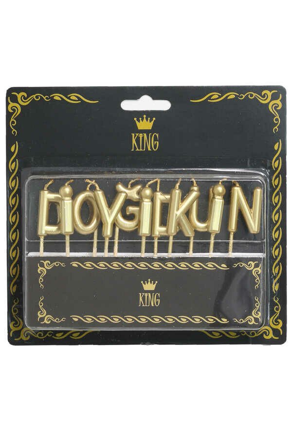 İYİKİ DOĞDUN LÜKS MUM GOLD
