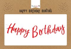 KOREOGRAFİ HAPPY BİRTHDAY BANNER KIRMIZI