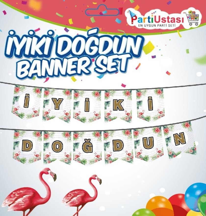 YAZI BANNER FLAMİNGO