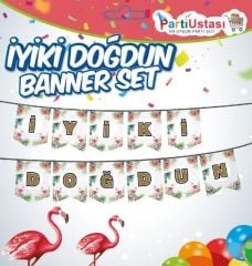 YAZI BANNER FLAMİNGO