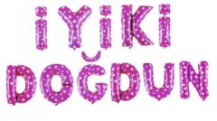 SET İYİKİ DOĞDUN FOLYO BALON PEMBE