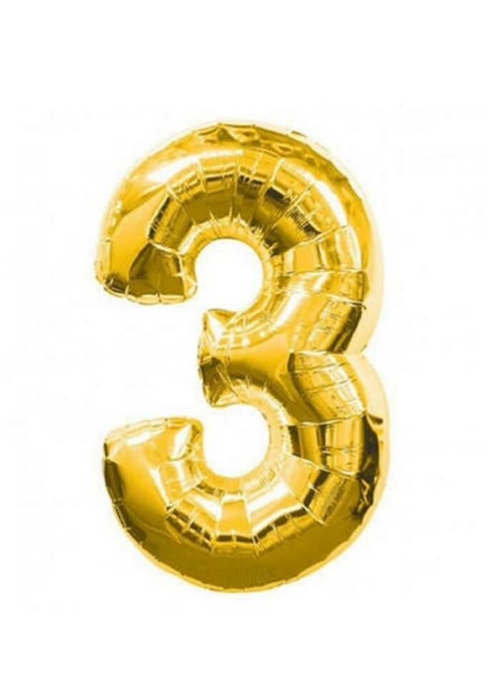 16 INC FOLYO BALON RAKAM ALTIN 3