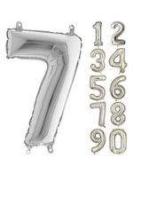 16 INC FOLYO BALON RAKAM GÜMÜŞ 7