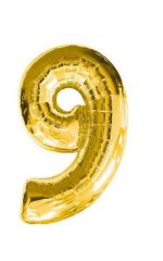 34 İNC FOLYO BALON RAKAM ALTIN 9