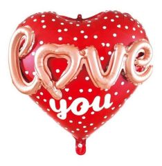 KALP 24 LOVE PUANLI İNÇ FOLYO BALON