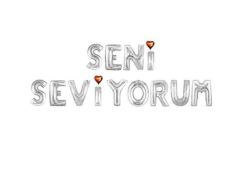 SET SENİ SEVİYORUM FOLYO BALON GÜMÜŞ